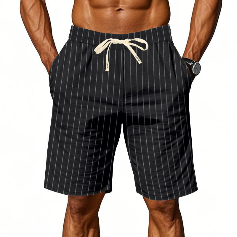 Azel | Pantalones cortos a rayas casuales para hombre