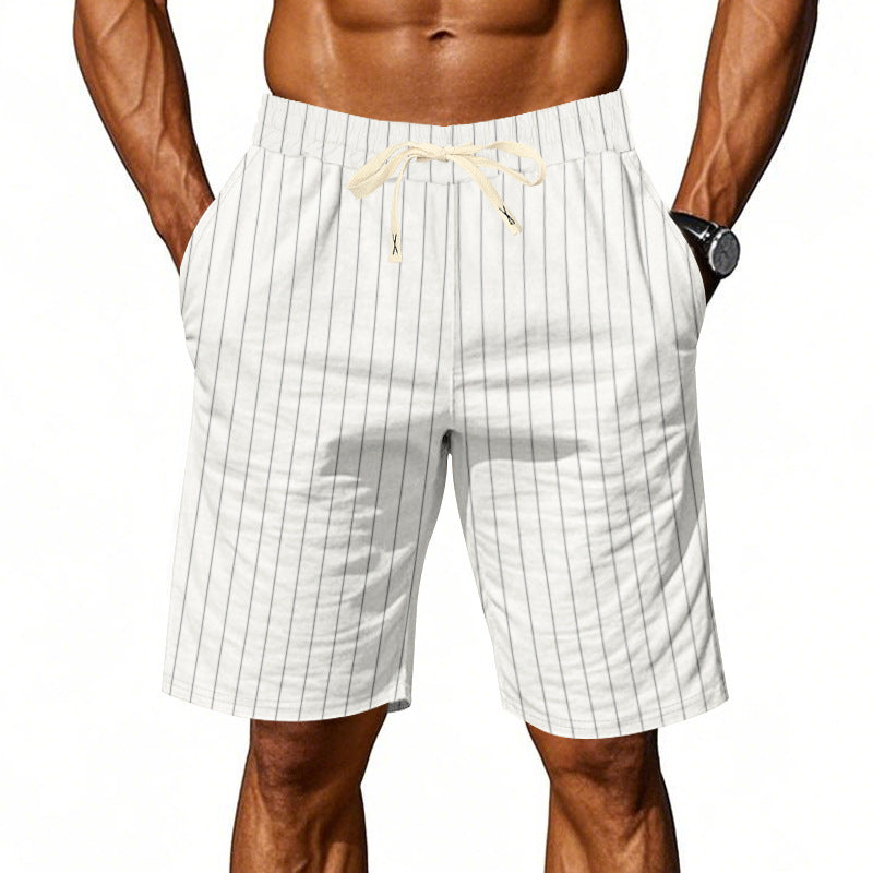 Azel | Pantalones cortos a rayas casuales para hombre