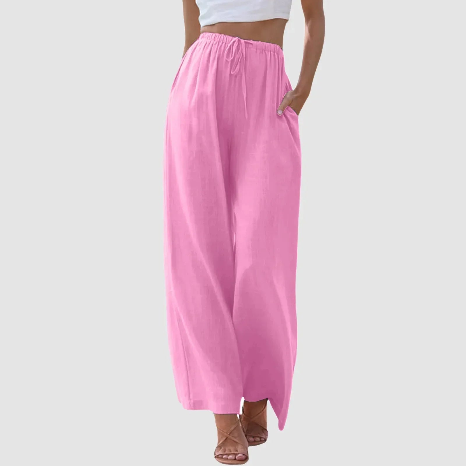Azel | Pantalón de talle alto con piernas anchas