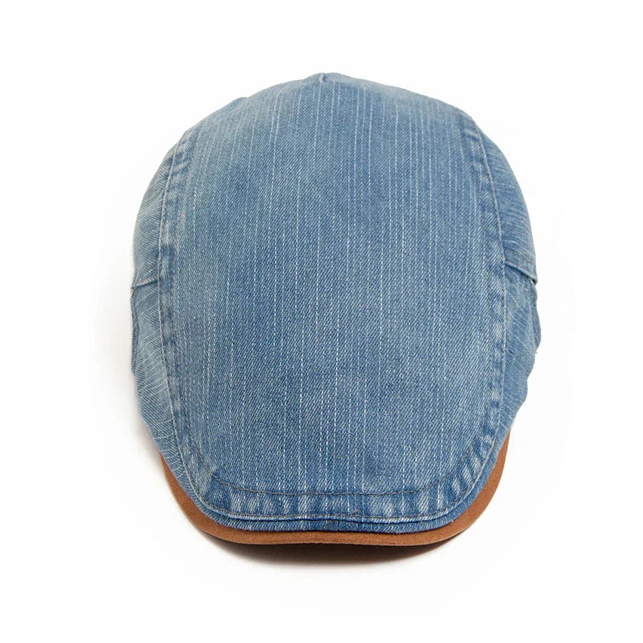 Azel | Gorra plana premium de denim – estilo atemporal y comodidad diaria