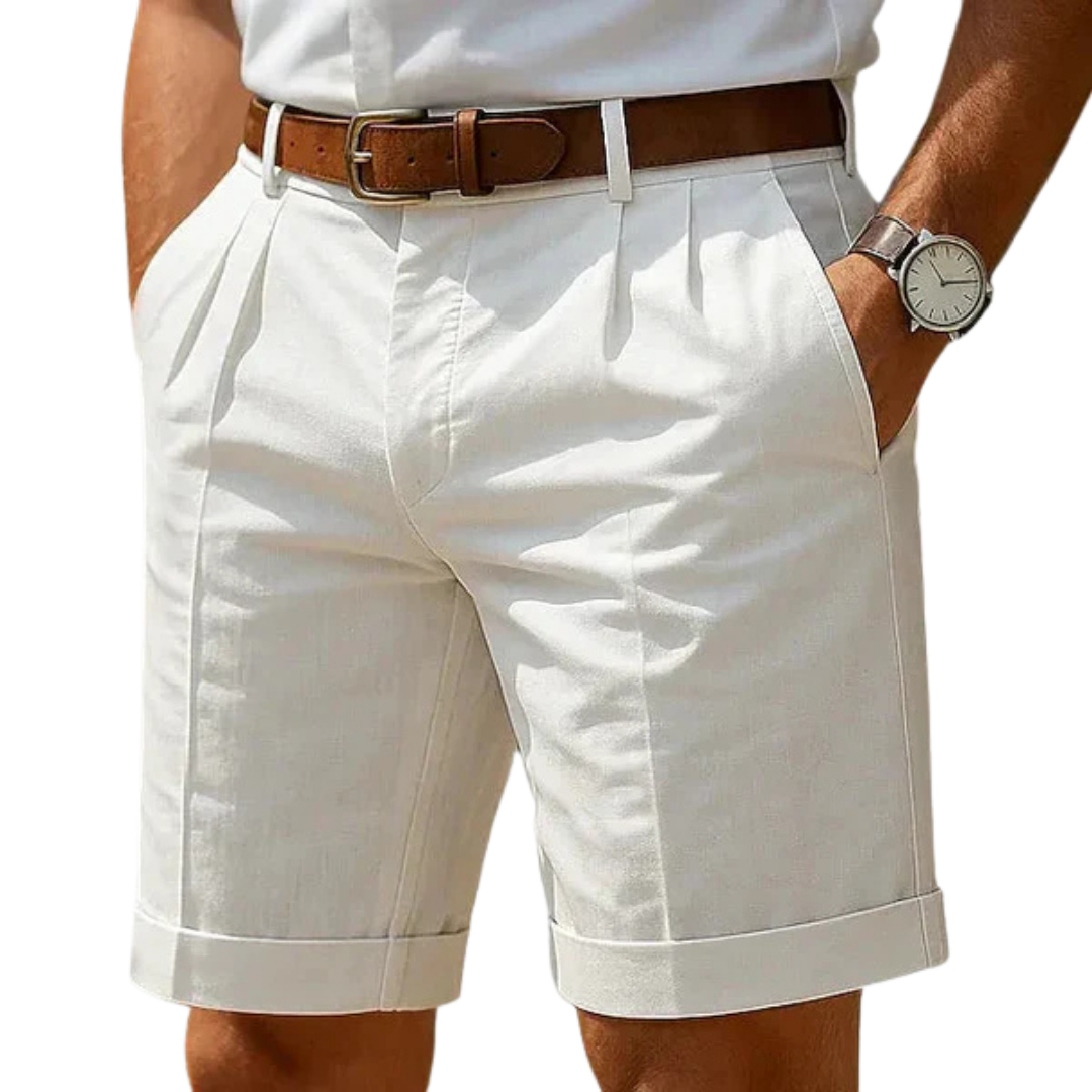 Azel | Pantalón corto chino plisado de verano