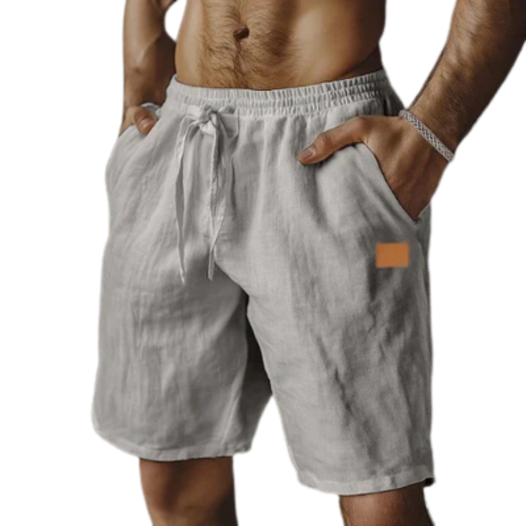 Azel | Pantalones cortos de lino casuales para hombre