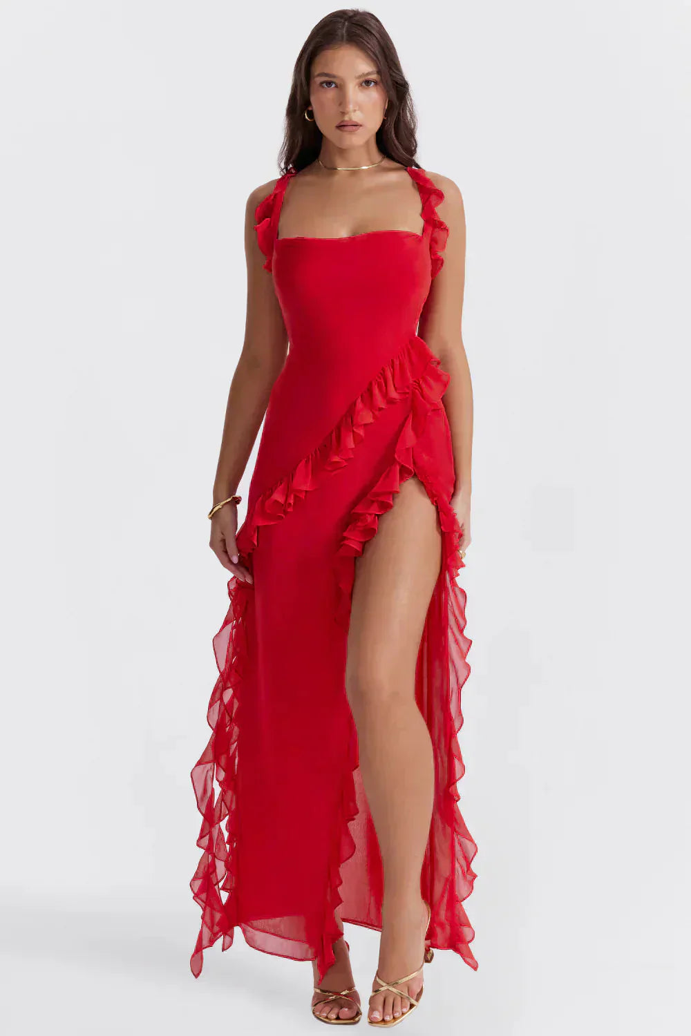 Azel | Vestido elegante con piernas abiertas