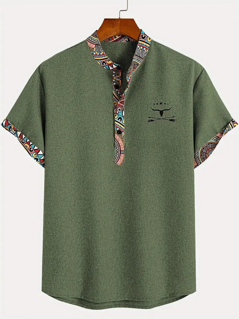 Azel | Camisa elegante de manga corta