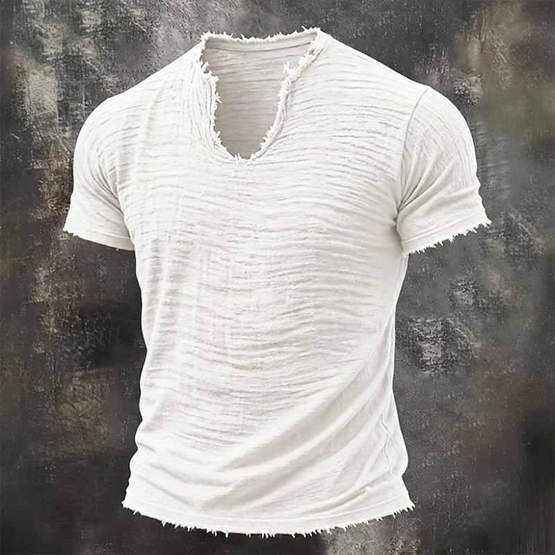 Azel | Camiseta vintage de cuello en V
