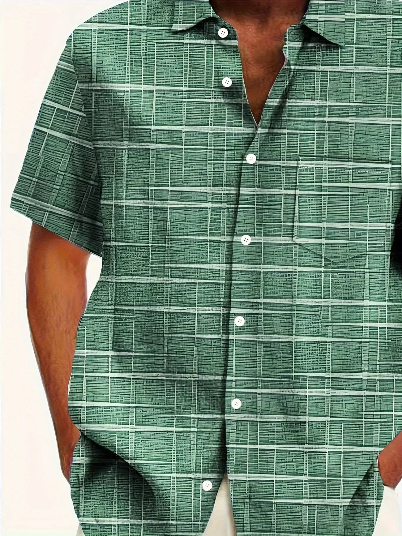 Azel | Camisa elegante de rayas y cuadros
