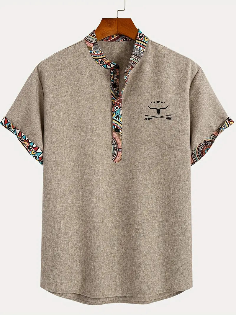 Azel | Camisa elegante de manga corta