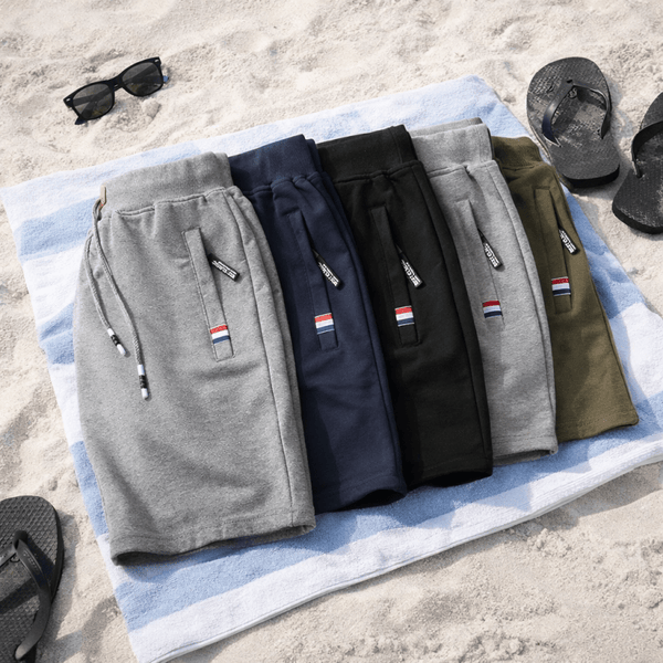 Azel | Pantalones cortos de algodón con bolsillos con cremallera