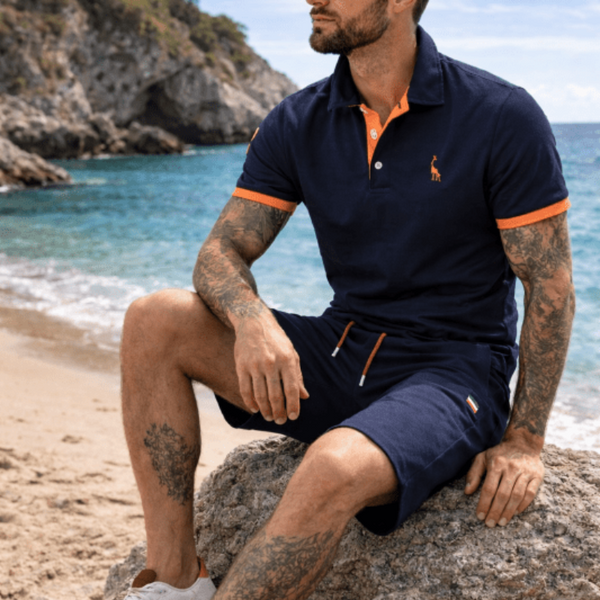 Azel | Pantalones cortos de algodón con bolsillos con cremallera
