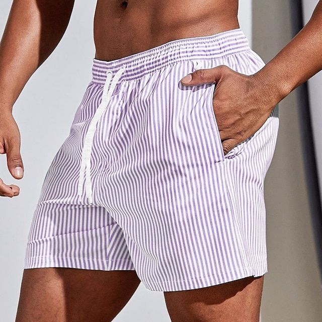 Azel | Pantalones cortos de verano a rayas para hombre