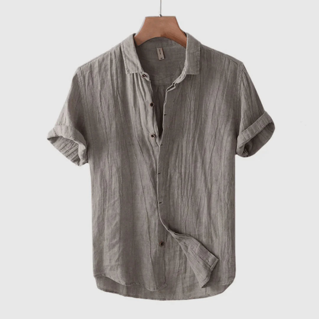 Azel | Camisa elegante de manga corta con botones