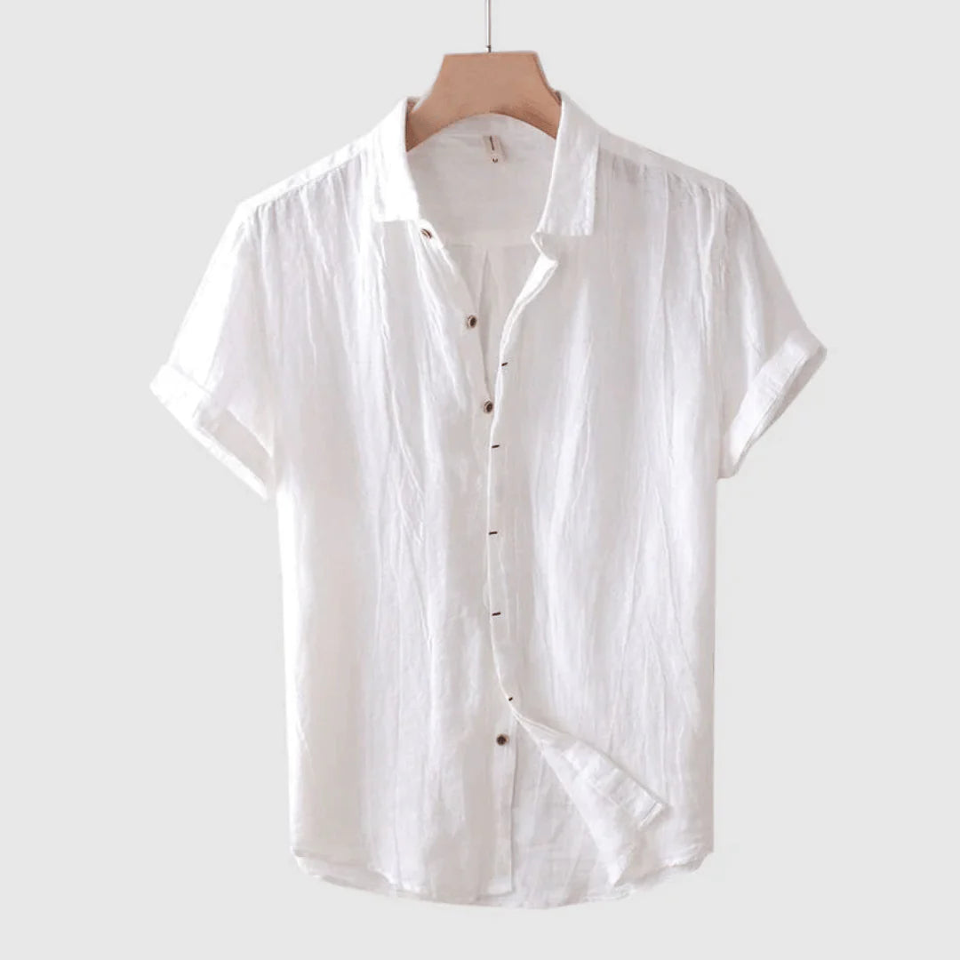 Azel | Camisa elegante de manga corta con botones