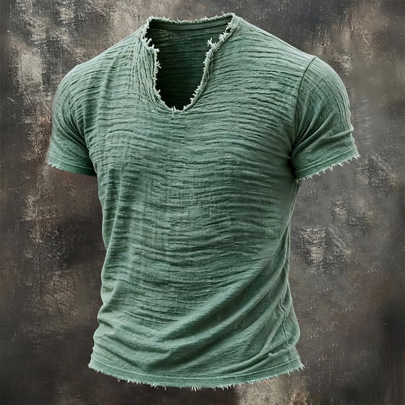 Azel | Camiseta vintage de cuello en V