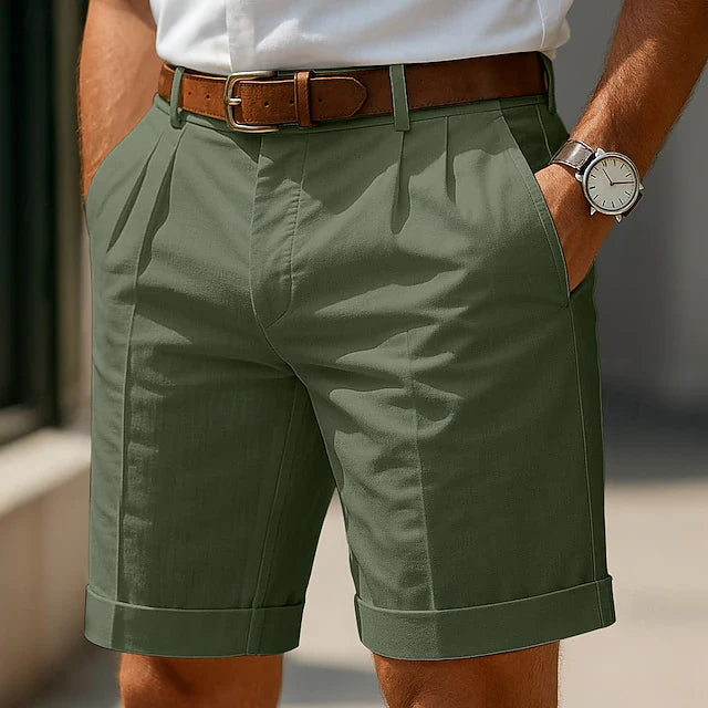 Azel | Pantalón corto chino plisado de verano