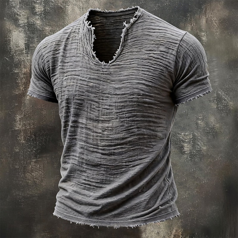 Azel | Camiseta vintage de cuello en V